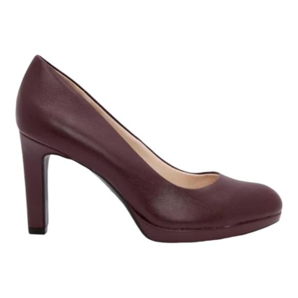 Lifestride Julia Platform Pumps Pinot Noir / Heirloom 4" Heel Comfort Size 10 - Picture 1 of 11
